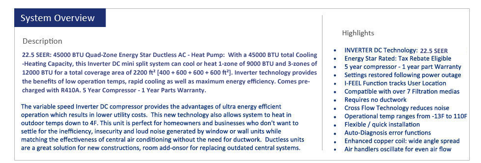 Thermocore Mini Split