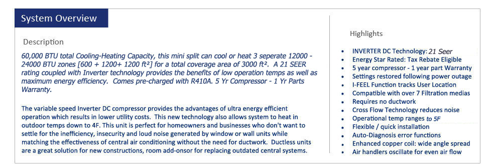 Thermocore Mini Split