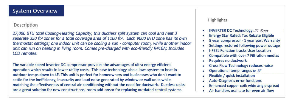 Thermocore Mini Split